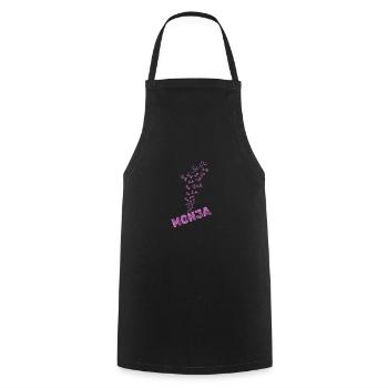Wasser Monja - Kochschürze - Schwarz - Vorne - AI Model Male 185 dark (185cm)
