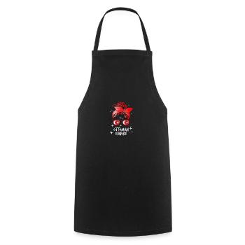 Ottoman Empire - Cooking Apron - black - Front - AI Model Male 185 dark (185cm)