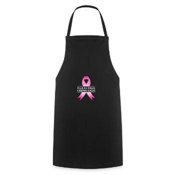 Chemo Krebstherapie Krebs Geschenk - Kochschürze - Schwarz - Vorne - AI Model Male 185 dark (185cm)