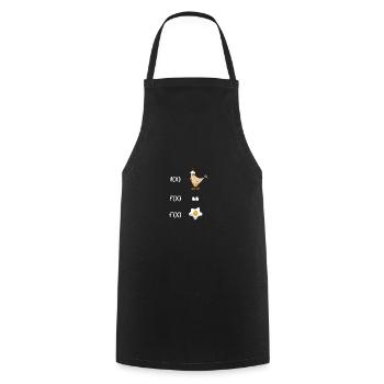 Math Derivation Chicken Student Teacher Gift - Cooking Apron - black - Front - AI Model Male 185 dark (185cm)