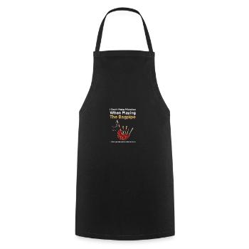 Scotland Bagpipe Bagpipe Musician - Cooking Apron - black - Front - AI Model Male 185 dark (185cm)