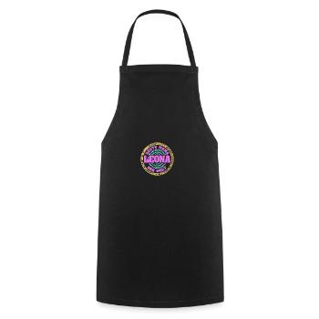 Mère Leona - Tablier de cuisine - noir - Devant - AI Model Male 185 dark (185cm)