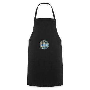 Geschenk für Aiden - Kochschürze - Schwarz - Vorne - AI Model Male 185 dark (185cm)