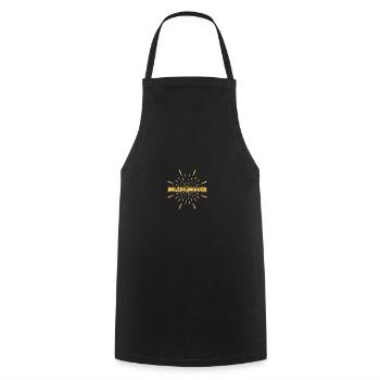 Job Wood Sculptor - Cooking Apron - black - Front - AI Model Male 185 dark (185cm)