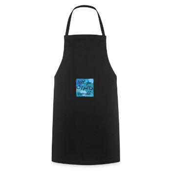 With you I feel invincible - Cooking Apron - black - Front - AI Model Male 185 dark (185cm)