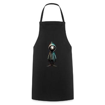 Cute monster - Cooking Apron - black - Front - AI Model Male 185 dark (185cm)