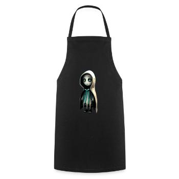 Cute monster - Cooking Apron - black - Front - AI Model Male 185 dark (185cm)