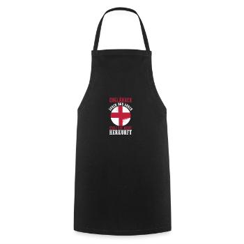 Great Britain English England - Cooking Apron - black - Front - AI Model Male 185 dark (185cm)