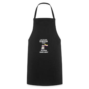 LGBTQIA Cadeau de loutre d’astronaute non binaire LGBT - Tablier de cuisine - noir - Devant - AI Model Male 185 dark (185cm)