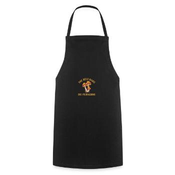The Best Dads Do Foraging Mushroom Hunter Foraging - Cooking Apron - black - Front - AI Model Male 185 dark (185cm)