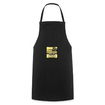 Gift for Aliya - Cooking Apron - black - Front - AI Model Male 185 dark (185cm)