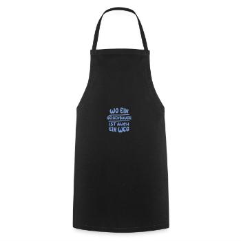 Geschenk für Geigenbauer - Kochschürze - Schwarz - Vorne - AI Model Male 185 dark (185cm)