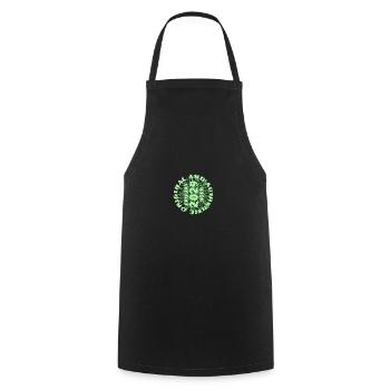 Leisure time 2029 - Cooking Apron - black - Front - AI Model Male 185 dark (185cm)