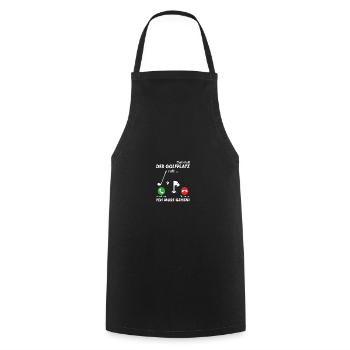 Golfer Golfplatz golfen anrufen Spruch - Kochschürze - Schwarz - Vorne - AI Model Male 185 dark (185cm)