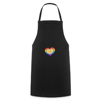 Go Planet It's Your Earth Day Rainbow - Kochschürze - Schwarz - Vorne - AI Model Male 185 dark (185cm)