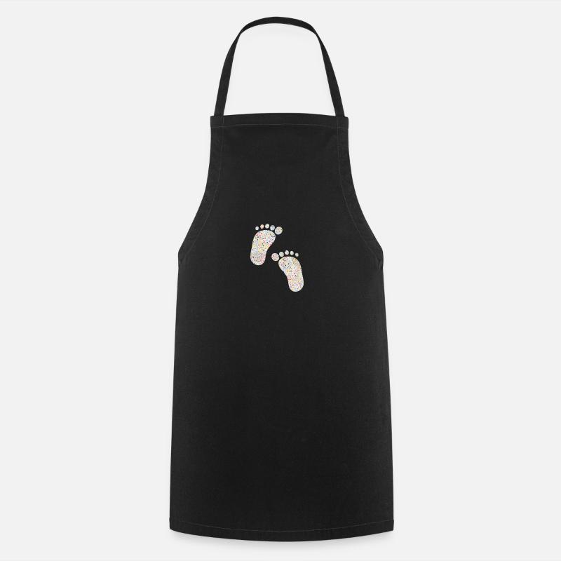 feet - Cooking Apron - black
