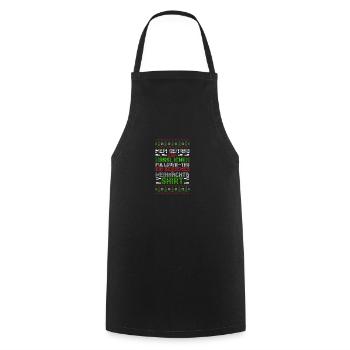Santa Claus Christmas Ugly Christmas - Cooking Apron - black - Front - AI Model Male 185 dark (185cm)