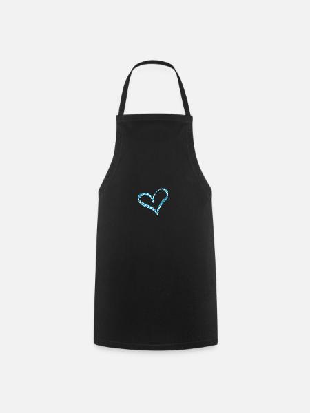 heart in Bavaria design - Cooking Apron - black