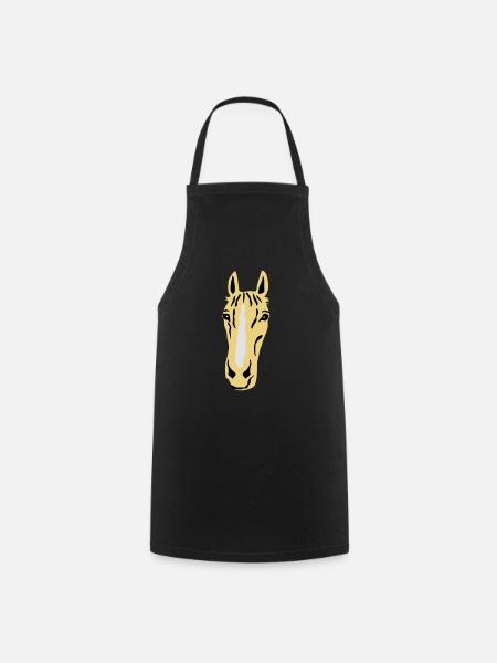 Horse - Cooking Apron - black
