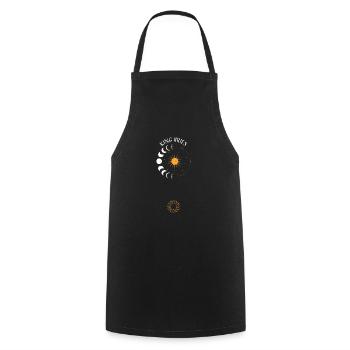 Roi Bélier - Astrologie - Tablier de cuisine - noir - Devant - AI Model Male 185 dark (185cm)