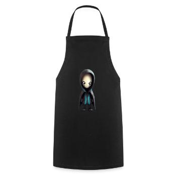 Cute monster - Cooking Apron - black - Front - AI Model Male 185 dark (185cm)