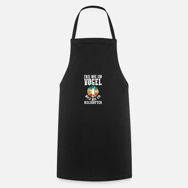 Pilote Hélicoptère Hélicoptère - Tablier de cuisine - noir