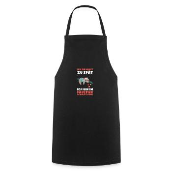 Santa Claus Christmas Party Sloth - Cooking Apron - black - Front - AI Model Male 185 dark (185cm)