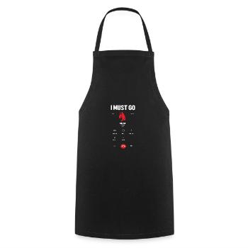 Salsa Dancer Dancer - Cooking Apron - black - Front - AI Model Male 185 dark (185cm)