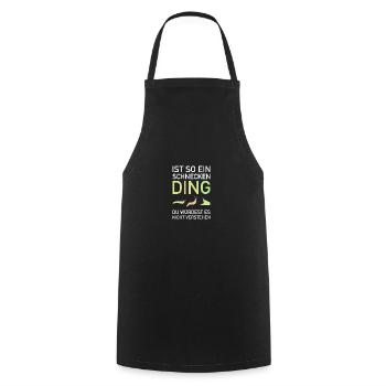 Ist So Ein Schnecken Ding du würdest es nicht - Kochschürze - Schwarz - Vorne - AI Model Male 185 dark (185cm)