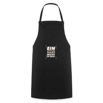 Informatiker Programmierer Admin Nerd Geschenk - Kochschürze - Schwarz - Vorne - AI Model Male 185 dark (185cm)