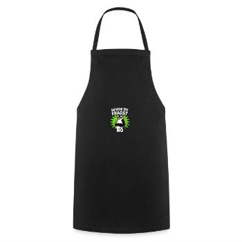 Pinguin Spruch Lustig Geschenk Bevor Du Fragst - Kochschürze - Schwarz - Vorne - AI Model Male 185 dark (185cm)