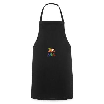 Offizielles Schlafshirt Faultier Schlafanzug - Kochschürze - Schwarz - Vorne - AI Model Male 185 dark (185cm)