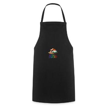 Offizielles Schlafshirt Kuh Schlafanzug - Kochschürze - Schwarz - Vorne - AI Model Male 185 dark (185cm)
