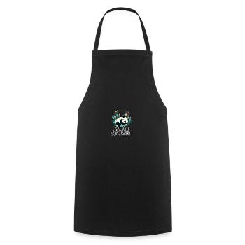 Lieblings Schlafshirt Panda Pandabär Nachtshirt - Kochschürze - Schwarz - Vorne - AI Model Male 185 dark (185cm)