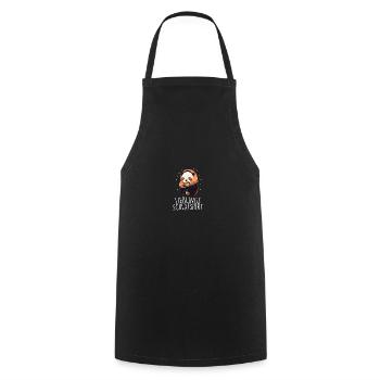 Lieblings Schlafshirt Panda Pandabär Nachtshirt - Kochschürze - Schwarz - Vorne - AI Model Male 185 dark (185cm)