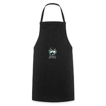 Offizielles Schlafshirt Panda Pandabär Nachtshirt - Kochschürze - Schwarz - Vorne - AI Model Male 185 dark (185cm)