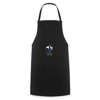 Offizielles Schlafshirt Panda Pandabär Nachtshirt - Kochschürze - Schwarz - Vorne - AI Model Male 185 dark (185cm)
