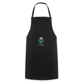 Offizielles Schlafshirt Panda Pandabär Nachtshirt - Kochschürze - Schwarz - Vorne - AI Model Male 185 dark (185cm)