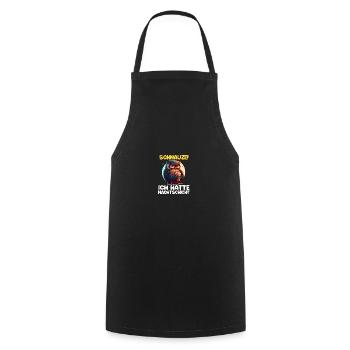 Nachtschicht Kaffee Eule Nachtdienst Schichtarbeit - Kochschürze - Schwarz - Vorne - AI Model Male 185 dark (185cm)