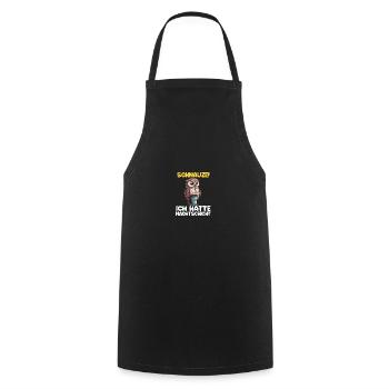 Schnauze! Ich hatte Nachtschicht Kaffee Eule - Kochschürze - Schwarz - Vorne - AI Model Male 185 dark (185cm)