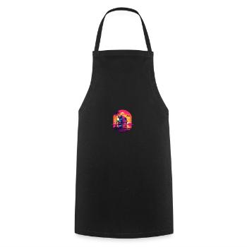 Game Over Arcade-Stil Retro Konsolen-Controller - Kochschürze - Schwarz - Vorne - AI Model Male 185 dark (185cm)
