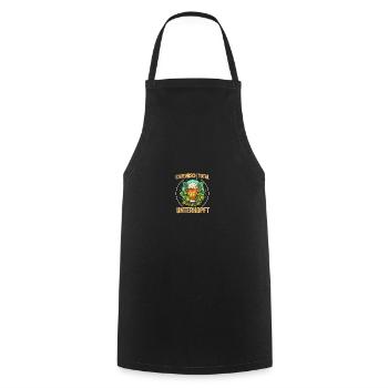 Herren Vatertag Vater Unterhopft Bier Party Saufen - Kochschürze - Schwarz - Vorne - AI Model Male 185 dark (185cm)