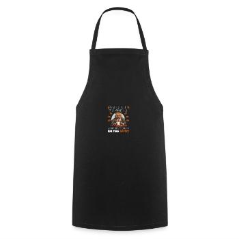 Kaffee Redet Nicht Beruf Job Spruch Filterkaffee - Kochschürze - Schwarz - Vorne - AI Model Male 185 dark (185cm)