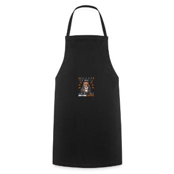 Kaffee Redet Nicht Beruf Job Spruch Filterkaffee - Kochschürze - Schwarz - Vorne - AI Model Male 185 dark (185cm)