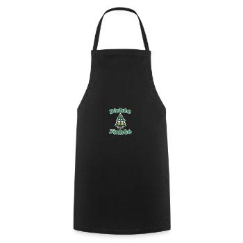 Dichte Fichte Herren Lustiges Bier Alkohol Saufen - Kochschürze - Schwarz - Vorne - AI Model Male 185 dark (185cm)