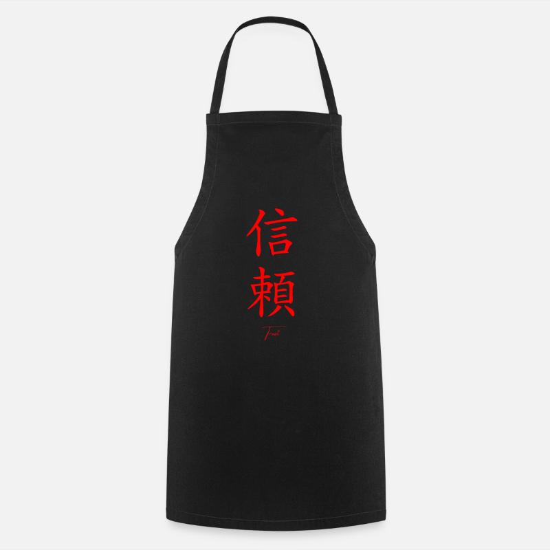 Japonais - Tablier de cuisine - noir