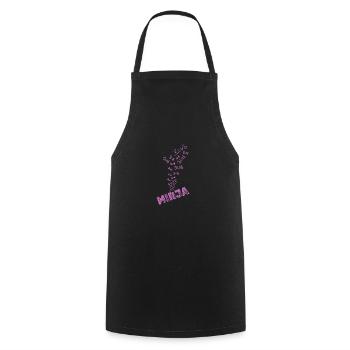Blubbern für Mirja Wasser Wassersport - Kochschürze - Schwarz - Vorne - AI Model Male 185 dark (185cm)