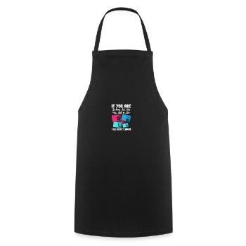 Card Maker Crafting Supplies Kits for Adults - Cooking Apron - black - Front - AI Model Male 185 dark (185cm)