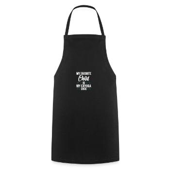 Cayuga Duck Food Enclos pour animaux en peluche Cayuga - Tablier de cuisine - noir - Devant - AI Model Male 185 dark (185cm)