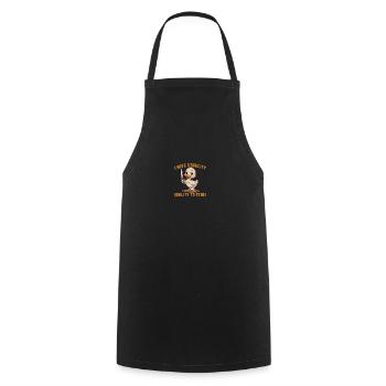 Funny I Have Stability Ability To Stab Cute Duck - Cooking Apron - black - Front - AI Model Male 185 dark (185cm)